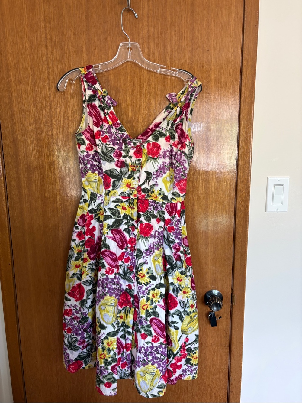 Vintage Floral V-Neck Sundress